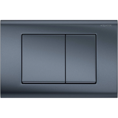 Кнопка смыва Aquatek PNS-0000004 для инсталляции, оружейная сталь матовый