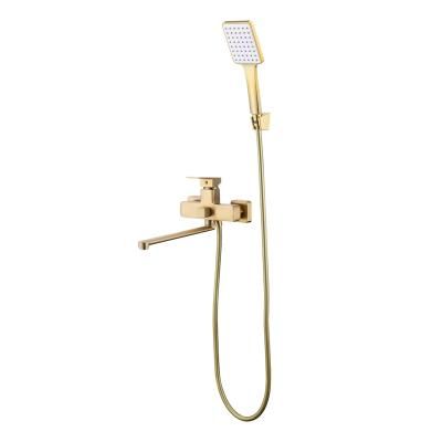 Смеситель для ванны Prohanss P60.22.03, золотой сатин