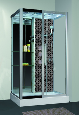 Душевая кабина Niagara Lux 7713BR 120х80 см черная
