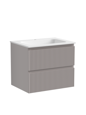 Тумба подвесная SANCOS Snob R 590х445х500, c двумя ящиками оснащенными доводчиками, Doha Soft, SNR60SM