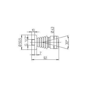 Душевая форсунка Paini 50SECRQJ72UD1 хром