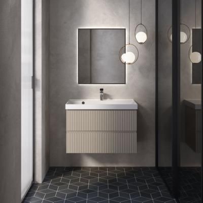 Тумба под умывальник подвесная AQUAme "S1" AQM900180BG 80 см., цвет бежевый.