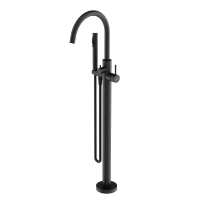 Смеситель для ванны напольный SANCOS Etna, черный матовый,  SC9009MB