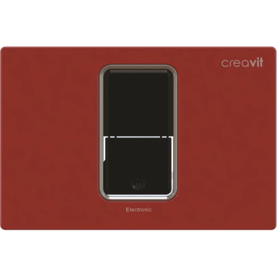 Кнопка смыва Creavit FP8001.01 для инсталляции, сенсорная, питание от сети, красный
