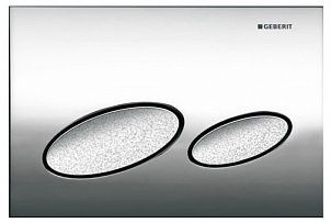 Кнопка смыва Geberit Kappa 20 115.228.KB.1 хром, кнопка текстурная