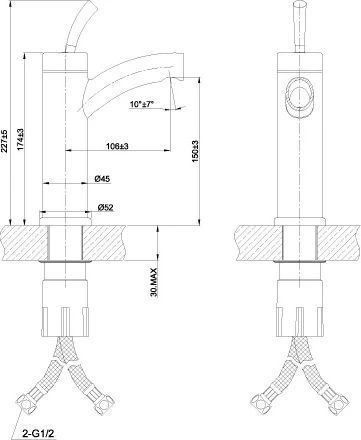 Комплект смесителей LM5106S Compl-3шт