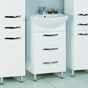 Тумба с раковиной Aquaton Ария Н 1A140201AA010 50 белый