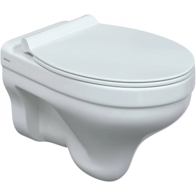 Унитаз подвесной Berges Albit S 082147 безободковый, с сиденьем микролифт, белый