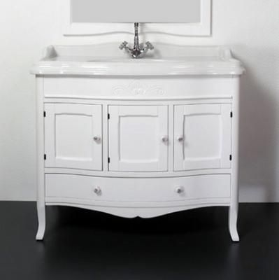 Тумба с раковиной Tiffany World Veronica Ver 105/C bi puro/cer 105 белый матовый