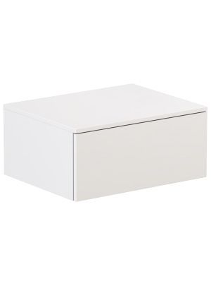Тумба подвесная Velvex Unit 60, выс. 27, выдв. ящик, белый матовый (tp.UNI.60.1Y белый матовый)