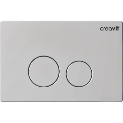 Кнопка смыва Creavit Terra GP9002.07 для инсталляции, светло-серый матовый