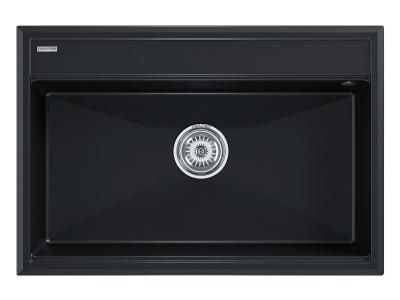 Мойка для кухни кварц Paulmark STEPIA PM117551-BLM,  черный металлик
