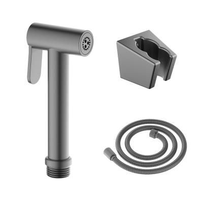 Гигиенический ручной душ со шлангом 120 см и держателем Aquatek AQ2054BGM, оружейная сталь