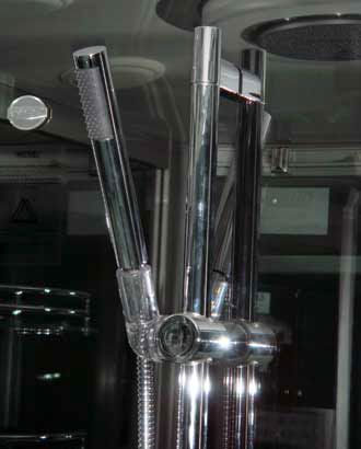 Душевой бокс Eago DA325 F3 с аэромассажем, задняя стенка зеркальная