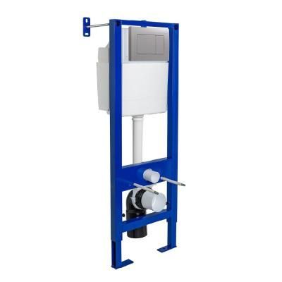 Система инсталляции для унитаза Berges Wasserhaus АТОМ 410 040346 хром матовый