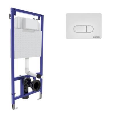 Система инсталляции для подвесного унитаза Berges Wasserhaus Novum 040234 + кнопка D4 белый матовый