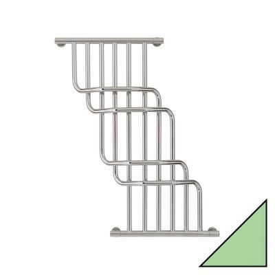 Полотенцесушитель водяной Сунержа Нега 1000х850 пастельный зелёный