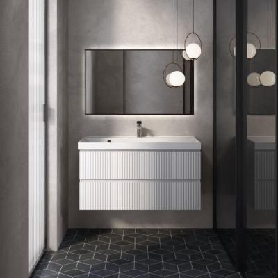 Тумба под умывальник подвесная AQUAme "S1" AQM900110WH 100 см., цвет белый глянец.