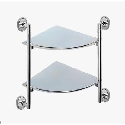 Полка стеклянная угловая D-Lin D262700, хром