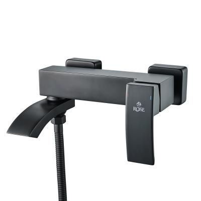 Смеситель для ванны Rose R1SZ55VV2HFT, черный