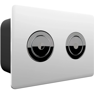 Кнопка смыва Point Венера PN44072WC для инсталляции, белый/хром