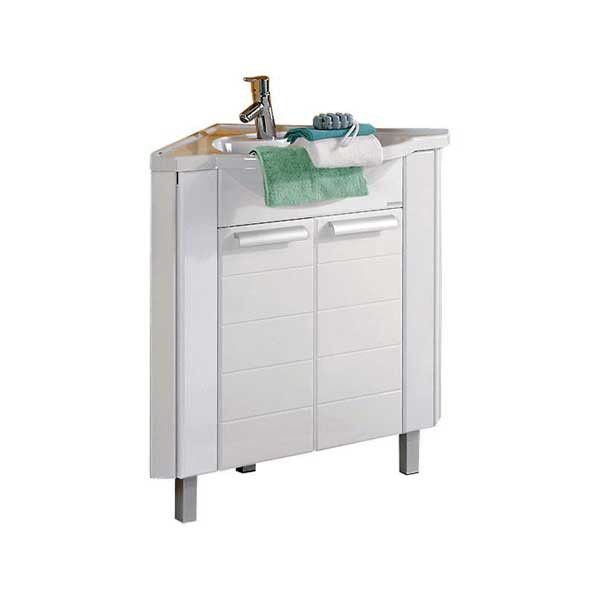 Тумба с раковиной Aquaton Альтаир 1A042601AR010 62 угловая, белая