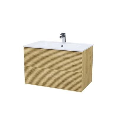 Тумба с умывальником, подвесная, 80 см, дуб светлый, Bild, IDDIS, BIRCL8NG0VRY0iEL95RYK