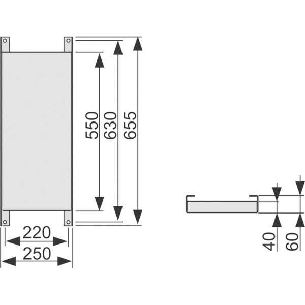 Монтажная рама Tece TECEprofil 9042003 для поручней и опорных систем