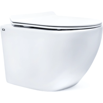 Унитаз подвесной Charus Berta EWC700-120W безободковый, с сиденьем микролифт, белый