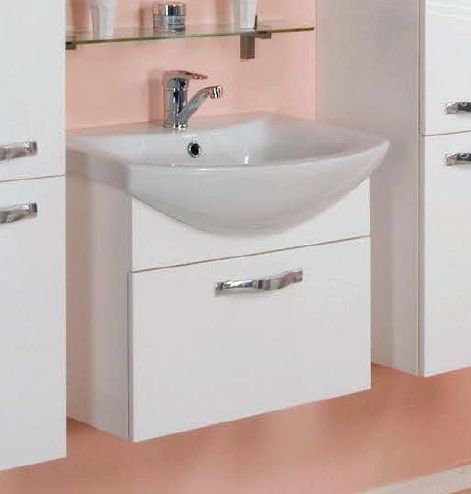 Тумба с раковиной Aquaton Ария 1A134001AA010 65 раковина Балтика 65,  белый