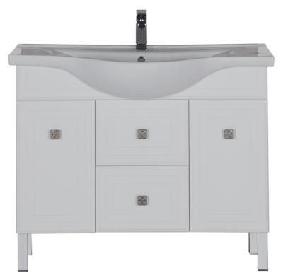 Тумба под раковину Aquanet Стайл 00181504 105 белая, 2 дверцы, 2 ящика