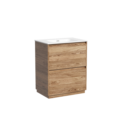 Тумба под раковину SANCOS Libra Floor напольная, 690х450х840, c двумя ящиками оснащенными доводчиками, дуб чарльстон,  LB70FECH