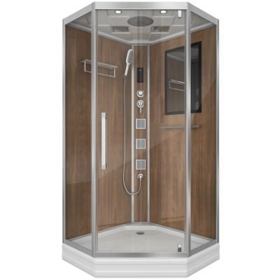 Душевая кабина Niagara Lux 7717WD 100х100 см, под дерево