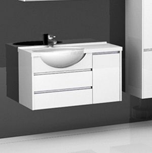 Тумба под раковину Aquanet Лайн 00164936 90 L белая