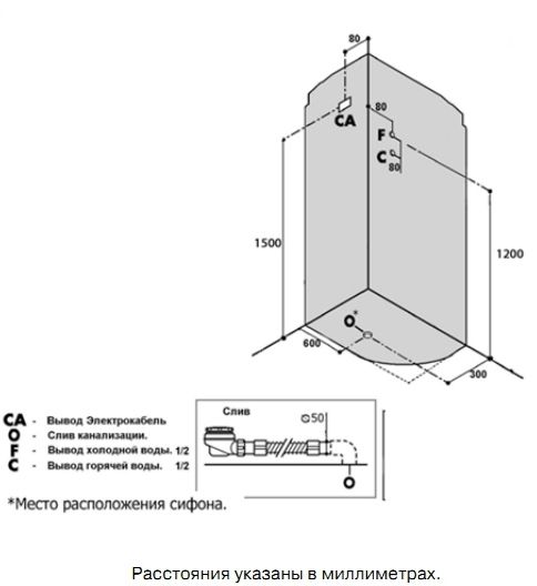 Душевая кабина Niagara NG-773 правая 120х80см