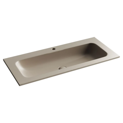 Раковина накладная Grace прямоугольная, с отверстием под смеситель,  1010*457*137 мм,вет капучино матовый,  CN7013MC