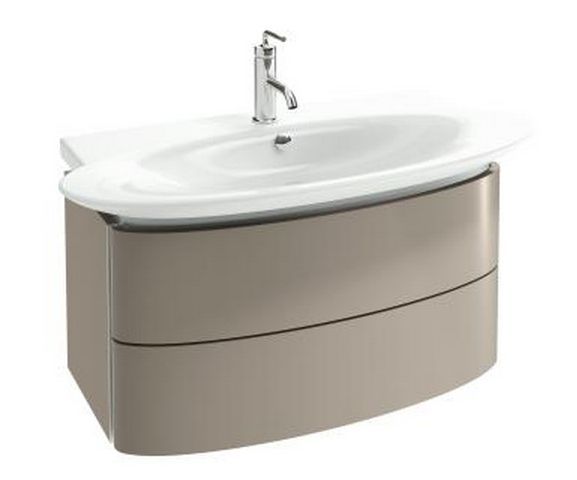 Тумба для комплекта Jacob Delafon Presquile EB1104-HU (EB1104-G1C) 83 см, 2 ящика, белый бриллиант