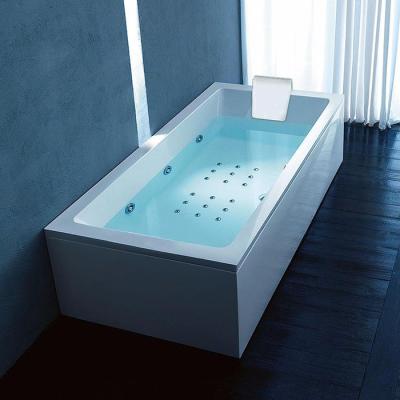 Ванна Gruppo Treesse Quadra V078E+V078F+V078LS 180х80 DX  с гидромассажем, белый