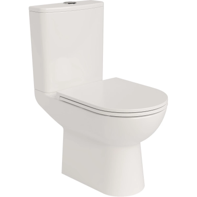 Унитаз-компакт Jacob Delafon Stil E38566-00 безободковый, с сиденьем микролифт, белый