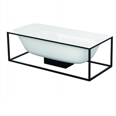 Ванна стальная Bette Lux Shape 3452-000+PLUS на каркасе 180x80 см