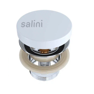 Донный клапан Salini 16222WM белый матовый