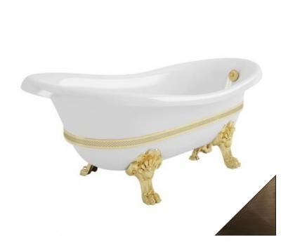 Ванна акриловая Migliori Bella ML.BLL-40.404.BR 170х80 бронза, на лапах "MIGLIORE"