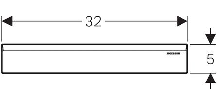 Накладная панель Geberit Uniflex 154.335.11.1 для трапа белая