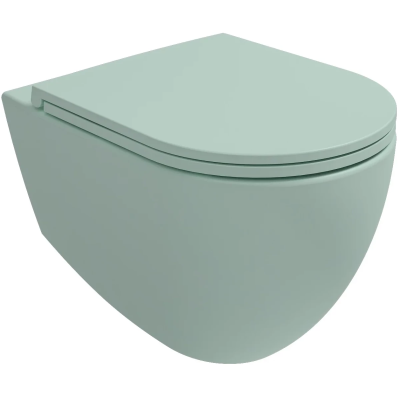 Унитаз подвесной Isvea Infinity 10NF02001-2T безободковый, мятный матовый