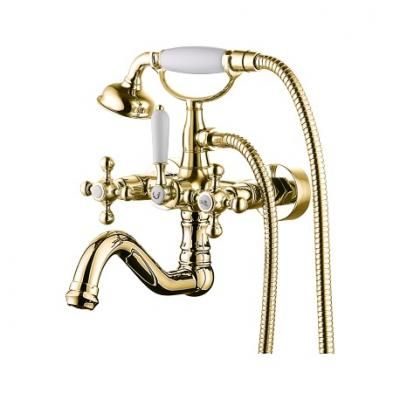 Смеситель Ganzer Konstantin GZ 09035E для ванны двухвентильный ретро золото