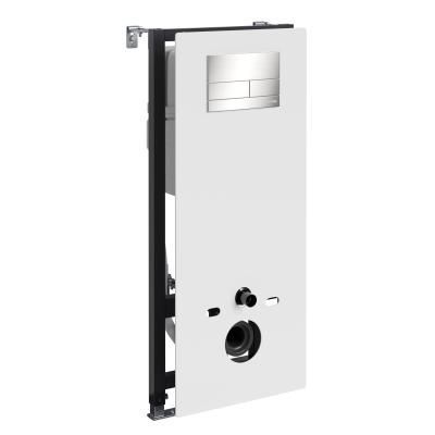 Система инсталляции для подвесных унитазов WasserKRAFT Abens 20TLT.010.ME.WH.BN04 белый, никель