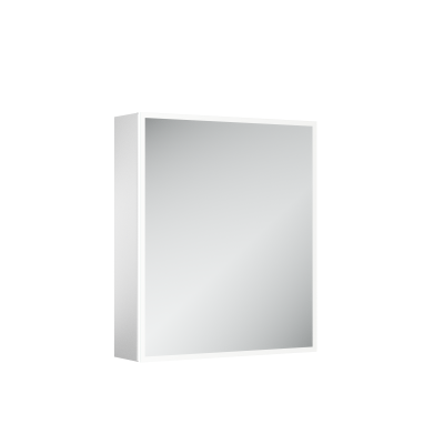 Зеркальный шкаф для ванной комнаты из алюминия SANCOS Evoke 600x700х136 мм, с LED подсветкой,  SC8060