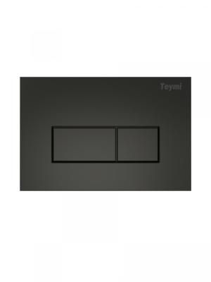 Клавиша смыва Teymi Helmi, двойной смыв, черный матовый T70203BM