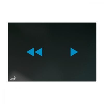 Кнопка смыва AlcaPlast NIGHT LIGHT-2-SLIM бесконтактная, черный