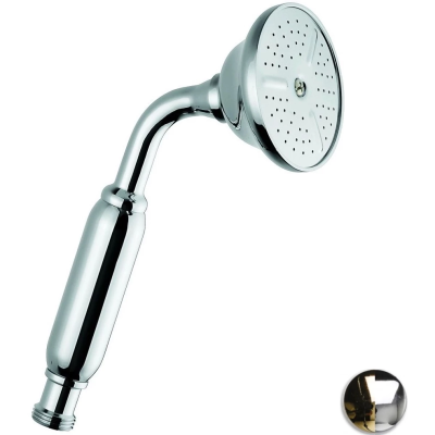 Душевая лейка Emmevi C02542TC/CO 74 мм, 1 режим, хром/золотой